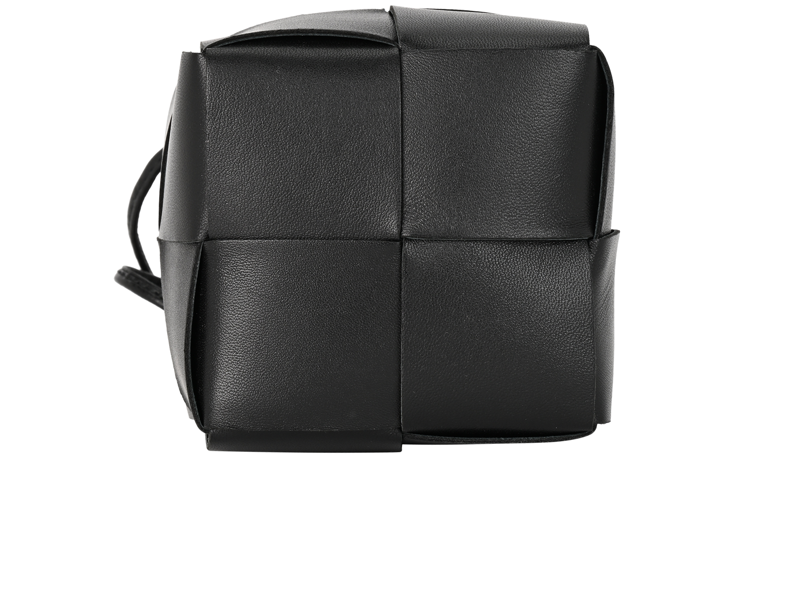 Mini Cassette Bucket Bag, &pound;390, Handbags, Black, Leather, Top view